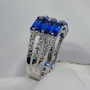NWT Bella Luce Sterling Silver Sapphire Ring